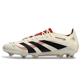 Chuteira Campo FG Adidas Predator 25 Elite Pack Goal Hunter Preta e Vermelha