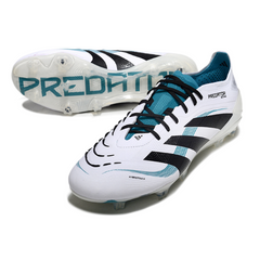Chuteira Campo FG Adidas Predator 25 Elite Branca e Azul