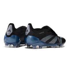 Chuteira Campo FG Adidas Predator 30 Elite Com Língua Preta e Azul