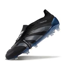 Chuteira Campo FG Adidas Predator 30 Elite Com Língua Preta e Azul