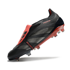 Chuteira Campo FG Adidas Predator 30 Elite Com Língua Preta e Vermelha