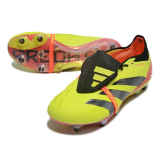 Chuteira Campo Molhado SG Adidas Predator 30 Elite Pack Energy Citrus