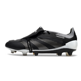 Chuteira Campo FG Adidas Predator 30 Elite Com Língua Preta e Branca