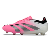 Chuteira Campo FG Adidas Predator 30 Elite Rosa e Branca