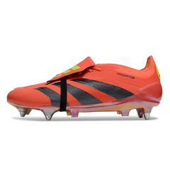 Chuteira Campo Molhado SG Adidas Predator 30 Elite Pack Predstrike Preta e Vermelha