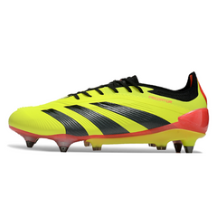 Chuteira Campo Molhado SG Adidas Predator 30 Elite Pack Energy Citrus