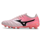 Chuteira Campo FG Mizuno Morelia Neo IV Elite Rosa e Branca