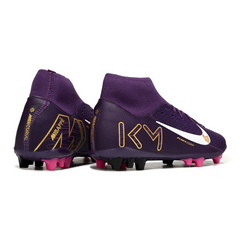 Chuteira Campo Sintético AG Nike Air Zoom Mercurial Superfly 10 Academy Pack Mbappe Purple