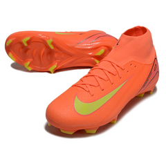 Chuteira Campo FG Nike Air Zoom Mercurial Superfly 10 Academy Laranja e Amarela