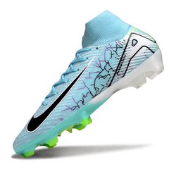 Chuteira Campo FG Nike Air Zoom Mercurial Superfly 10 Elite Azul-Clara