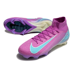 Chuteira Campo FG Nike Air Zoom Mercurial Superfly 10 Elite Roxa e Azul