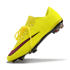 Chuteira Campo FG Nike Air Zoom Mercurial Vapor 10 Elite Amarela e Rosa