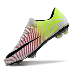 Chuteira Campo FG Nike Air Zoom Mercurial Vapor 10 Elite Branca, Vermelha e Amarela
