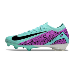 Chuteira Campo FG Nike Air Zoom Mercurial Vapor 16 Elite Azul-Clara e Roxa