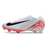 Chuteira Campo FG Nike Air Zoom Mercurial Vapor 16 Elite Branca e Rosa-Clara