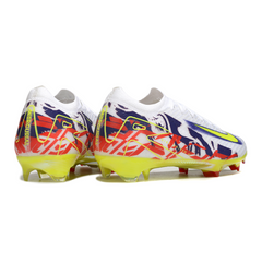 Chuteira Campo FG Nike Air Zoom Mercurial Vapor 16 Elite Branca e Roxa