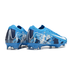 Chuteira Campo FG Nike Air Zoom Mercurial Vapor 16 Elite Azul e Branca