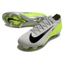 Chuteira Campo FG Nike Air Zoom Mercurial Vapor 16 Elite Cinza e Verde
