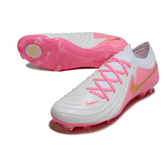 Chuteira Campo FG Nike Phantom GX2 Elite Branca e Rosa