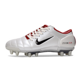 Chuteira Campo FG Nike Total 90 III Branca e Vermelha