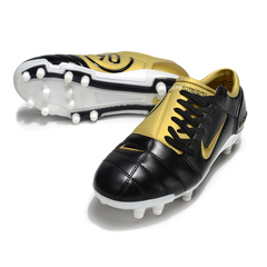 Chuteira Campo FG Nike Total 90 III Preta e Dourada