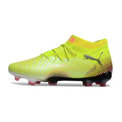 Chuteira Campo FG Puma Future 8 Amarela e Rosa