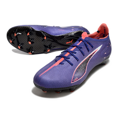 Chuteira Campo FG Puma Ultra 5 Carbon Pack Formula Preta e Branca