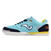 Chuteira Futsal IC Joma Top Flex 24 Light Azul e Amarela