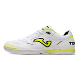 Chuteira Futsal IC Joma Top Flex 24 Branca e Amarela