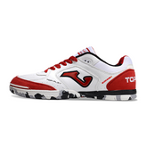 Chuteira Futsal IC Joma Top Flex 24 Branca e Vermelha