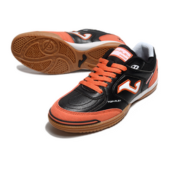 Chuteira Futsal IC Joma Top Flex 24 Preta e Laranja