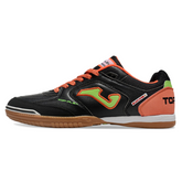 Chuteira Futsal IC Joma Top Flex 24 Preta e Laranja