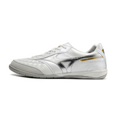 Chuteira Futsal Mizuno Morelia Sala Japan IC Branca e Prata - VENI Futebol
