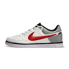 Chuteira Futsal IC Nike5 Street Gato Branca e Vermelha