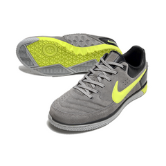 Chuteira Futsal IC Nike5 Street Gato Cinza e Verde