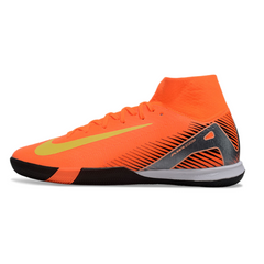 Chuteira Futsal IC Nike Mercurial Superfly 10 Academy Laranja e Amarela