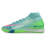 Chuteira Futsal IC Nike Mercurial Superfly 10 Elite Pack Cosmic Speed 2 Preta e Azul