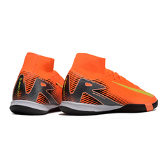 Chuteira Futsal IC Nike Mercurial Superfly 10 Elite Laranja e Amarela