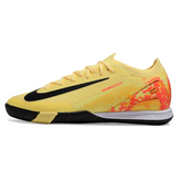 Chuteira Futsal IC Nike Mercurial Vapor 16 Elite Pack Mbappe Cinza e Amarela