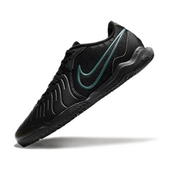Chuteira Futsal IC Nike Tiempo 10 Legend Academy Pack Shadow Azul e Preta