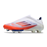Chuteira Campo FG Adidas F50+ Elite Sem Cadarço Verde e Amarela Infantil