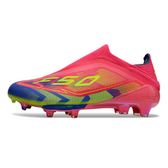 Chuteira Campo FG Adidas F50+ Elite Sem Cadarço Pack Mystic Victory Infantil