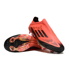 Chuteira Campo FG Adidas F50+ Elite Sem Cadarço Vivid Horizon Infantil