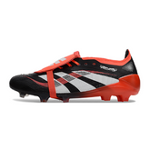 Chuteira Campo FG Adidas Predator 25 Elite Com Língua Preta e Branca Infantil