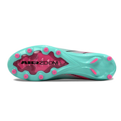 Chuteira Campo Sintético AG Nike Air Zoom Mercurial Superfly 10 Elite Infantil Azul-Clara e Rosa