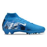 Chuteira Campo FG Nike Air Zoom Mercurial Superfly 10 Elite Azul-Clara Infantil