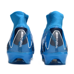 Chuteira Campo FG Nike Air Zoom Mercurial Superfly 10 Elite Azul-Clara Infantil