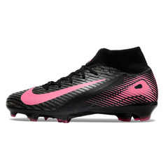 Chuteira Campo FG Nike Air Zoom Mercurial Superfly 10 Elite Preta e Rosa Infantil