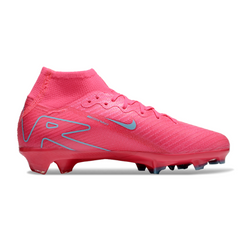Chuteira Campo FG Nike Air Zoom Mercurial Superfly 10 Elite Rosa e Azul-Clara Infantil