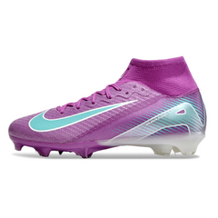 Chuteira Campo FG Nike Air Zoom Mercurial Superfly 10 Elite Roxa e Azul Infantil